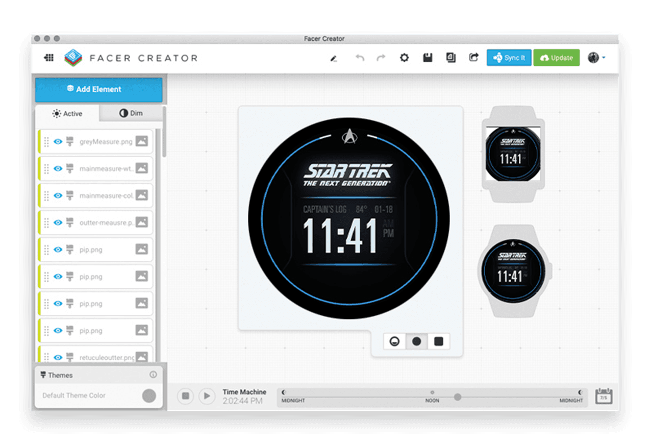 Little Labs showcase 3 — Facer Creator editor