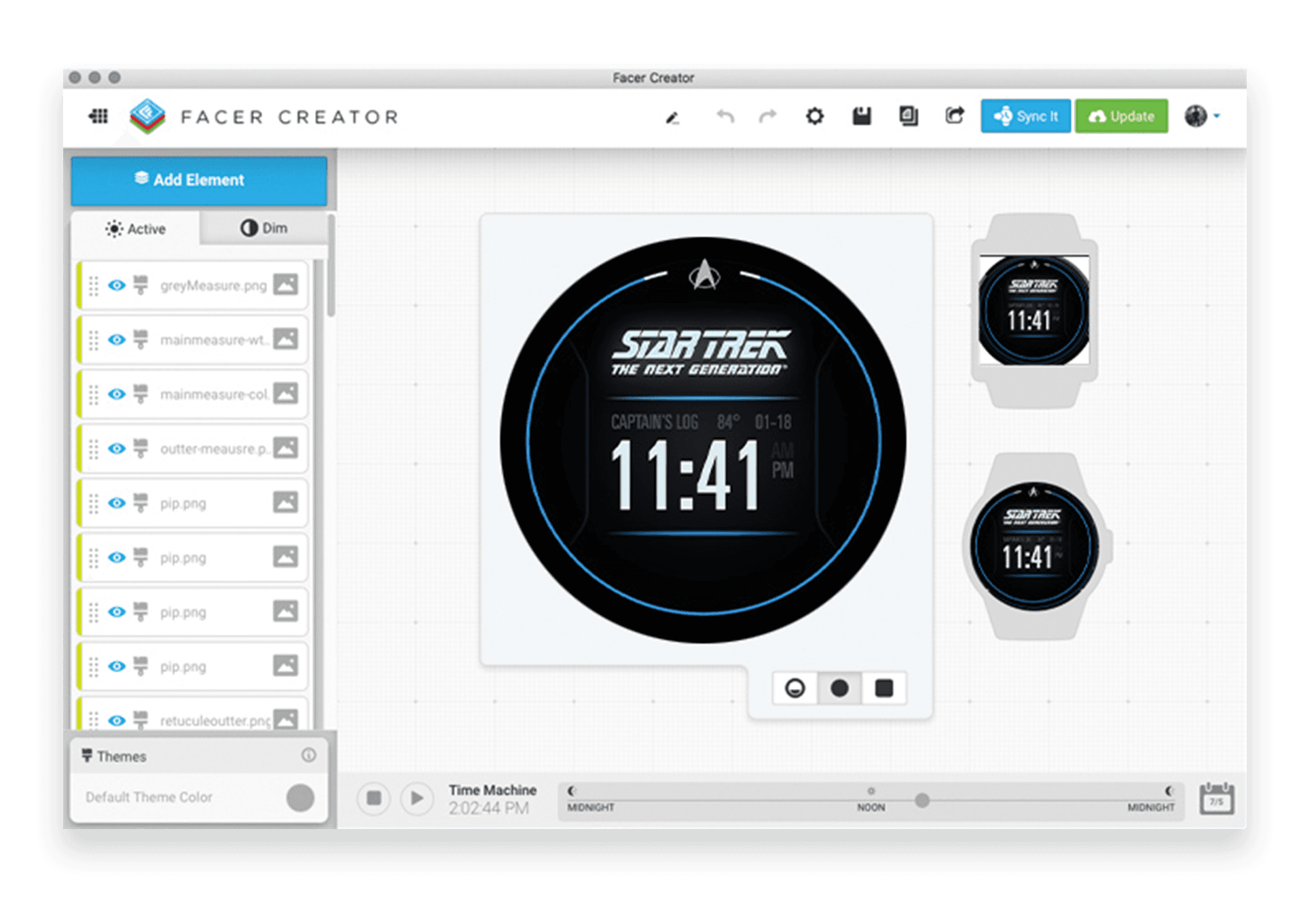 Little Labs showcase 3 — Facer Creator editor