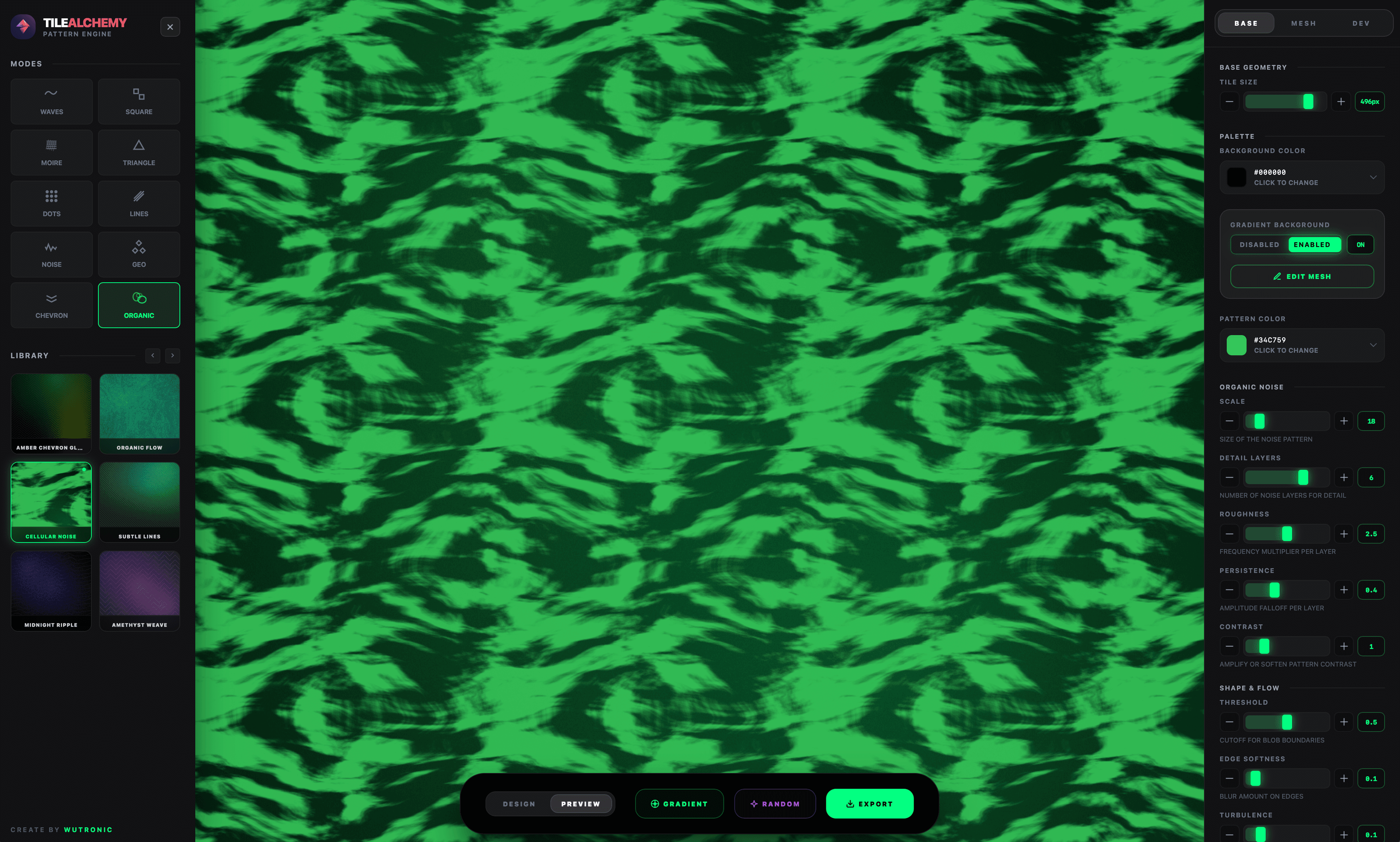 Tile Alchemy — pattern editor