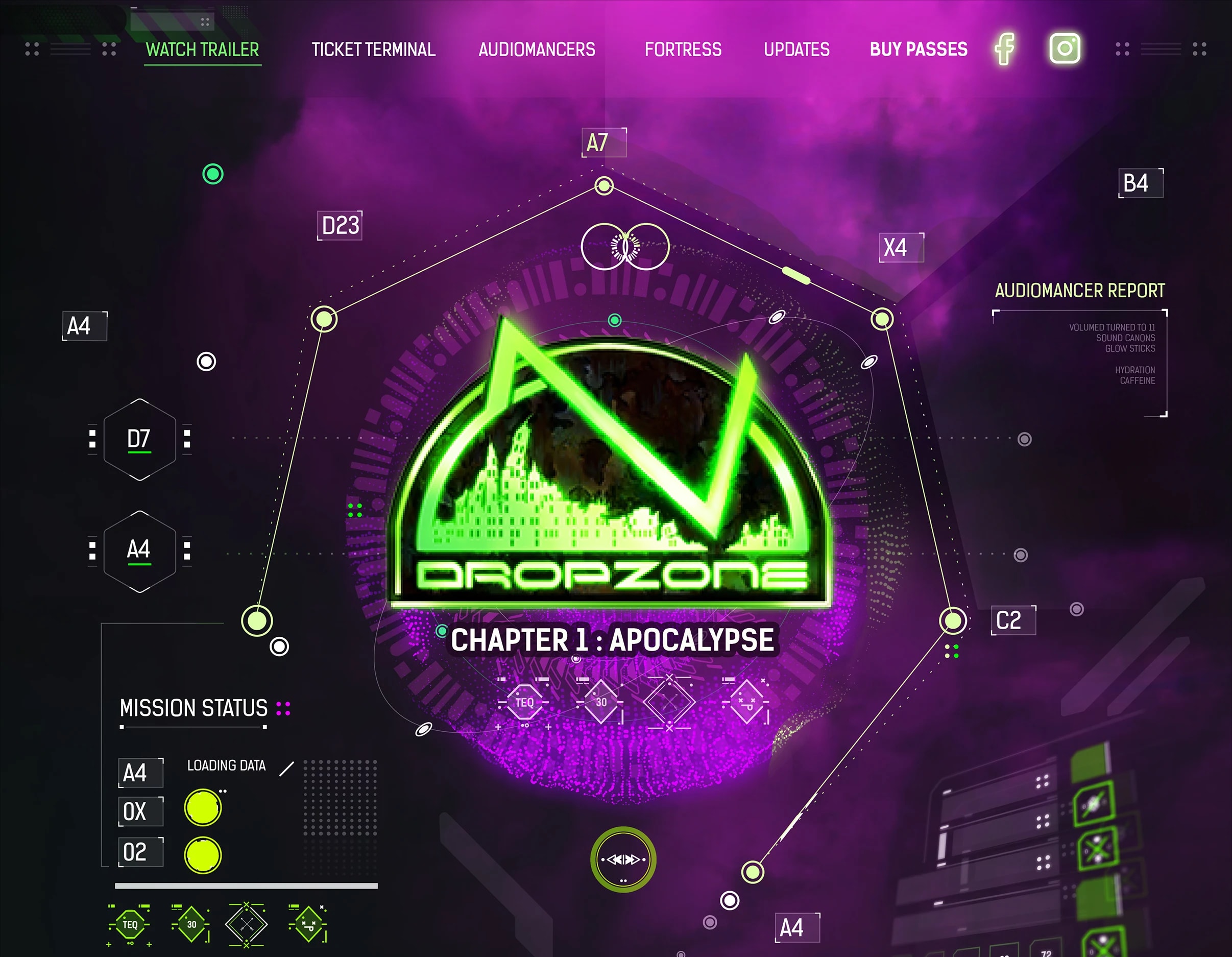 Dropzone website — section 1 of 8