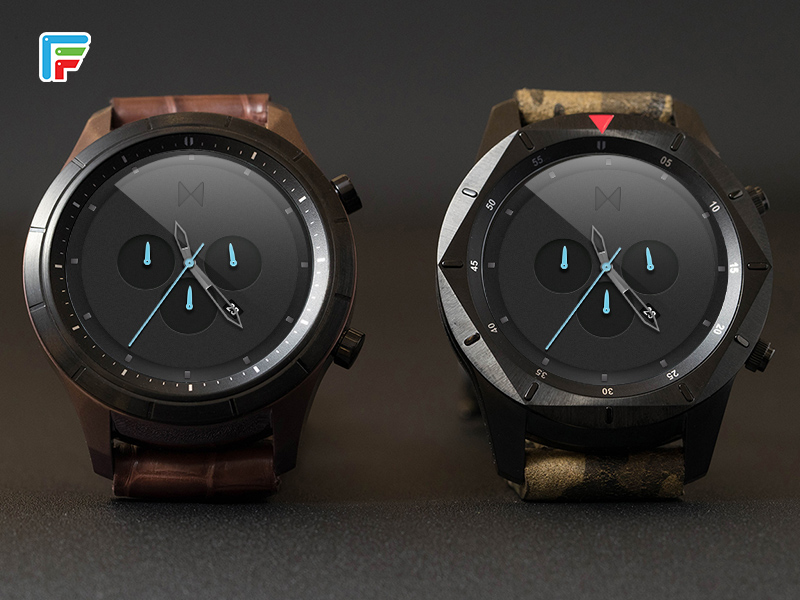 Little Labs — MVMT watch face on wrist